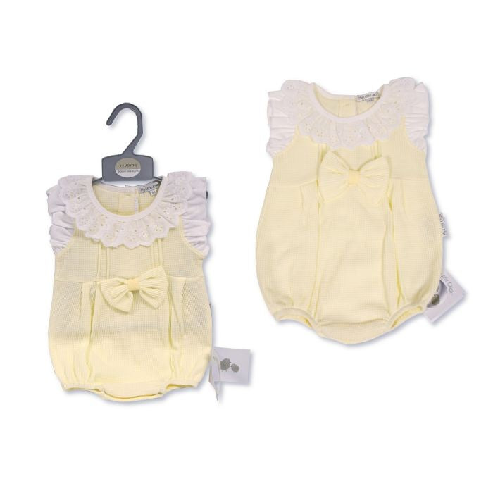 Waffle BA Frill Collar Romper
