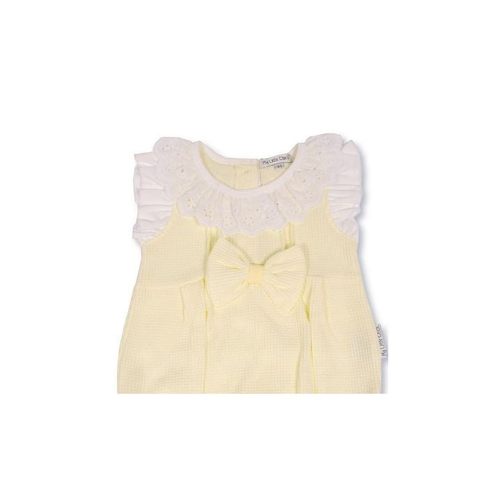 Waffle BA Frill Collar Romper